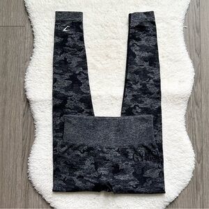 Gymshark Charcoal Camo Seamless Athletic Leggings